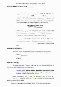 Reclama&ccedil;&atilde;o Trabalhista - Teletrabalho - Home Office
