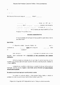 Recurso Administrativo Concurso P&uacute;blico - Prova psicot&eacute;cnica