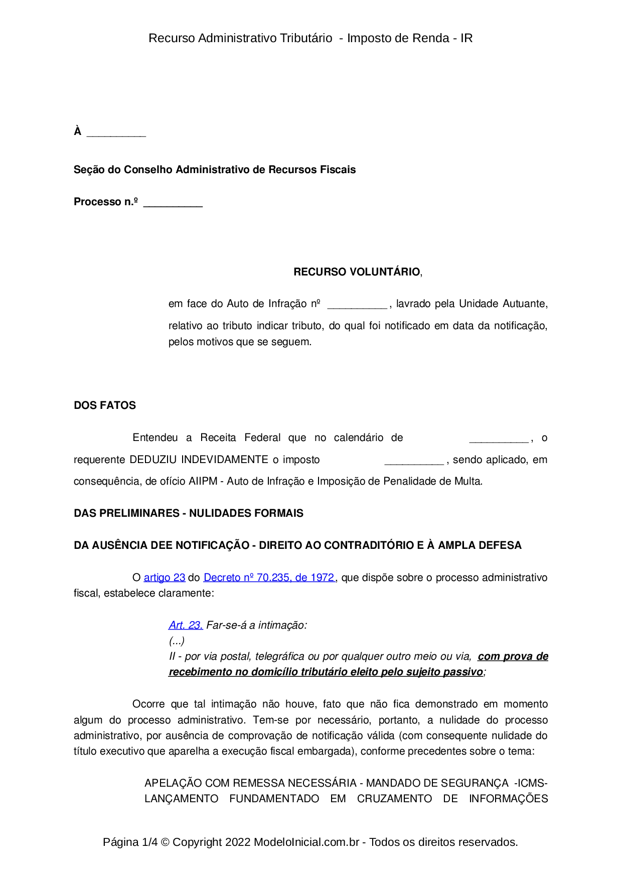 Recurso Raiz - A Solução Administrativa para Processos Tributários