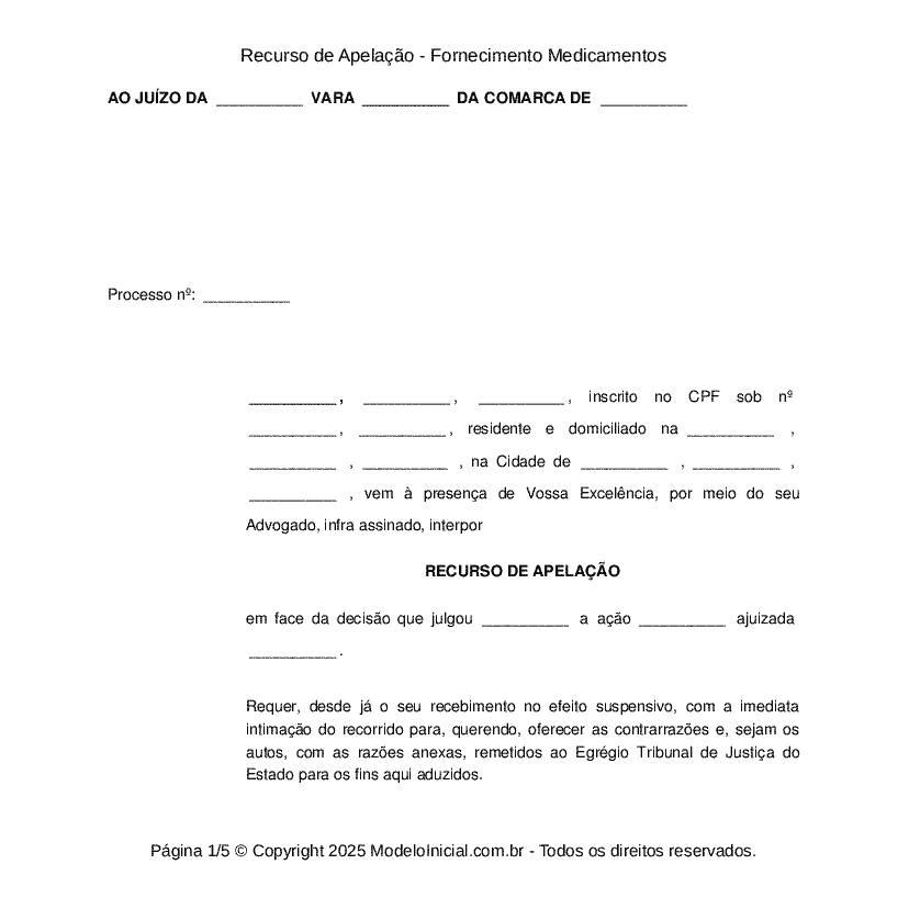 Minuta de Agravo de Instrumento de Medicamento de Altíssimo Custo.