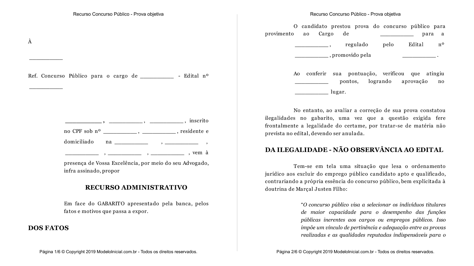 Resposta a recursos de gabaritos - MSM Consultoria