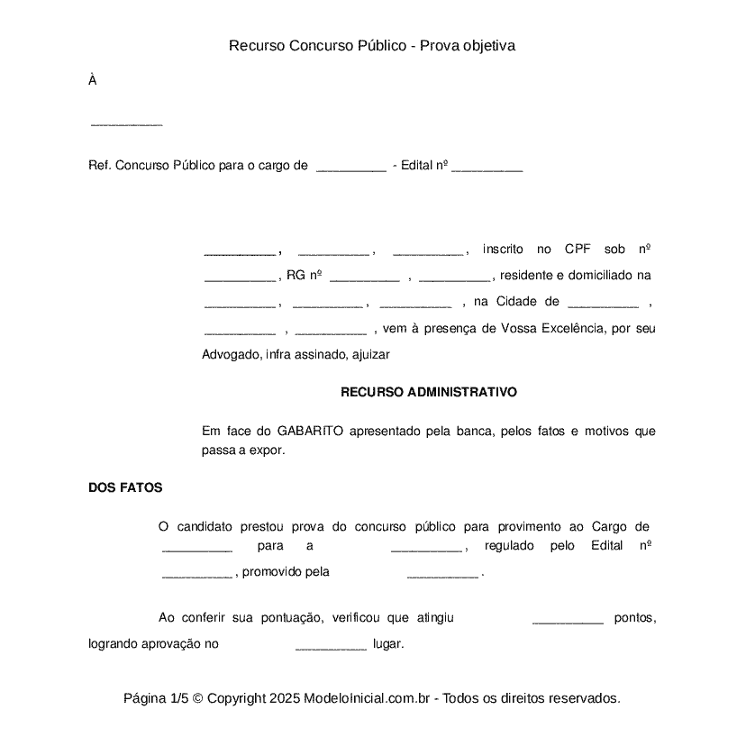 Resposta a recursos de gabaritos - MSM Consultoria