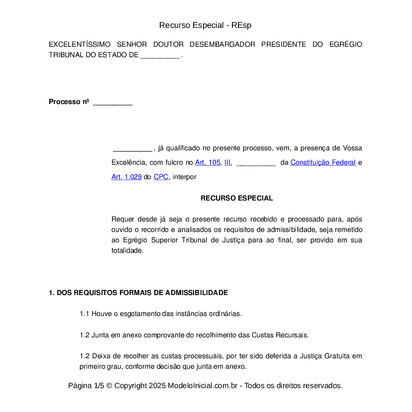 Recurso Especial - REsp