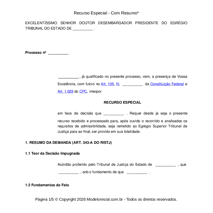 Recurso Especial - STJ