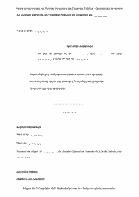 Petição de decretação de revelia