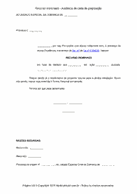 Recurso Inominado - Aus&ecirc;ncia de carta de preposi&ccedil;&atilde;o