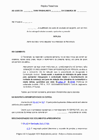 Réplica Trabalhista