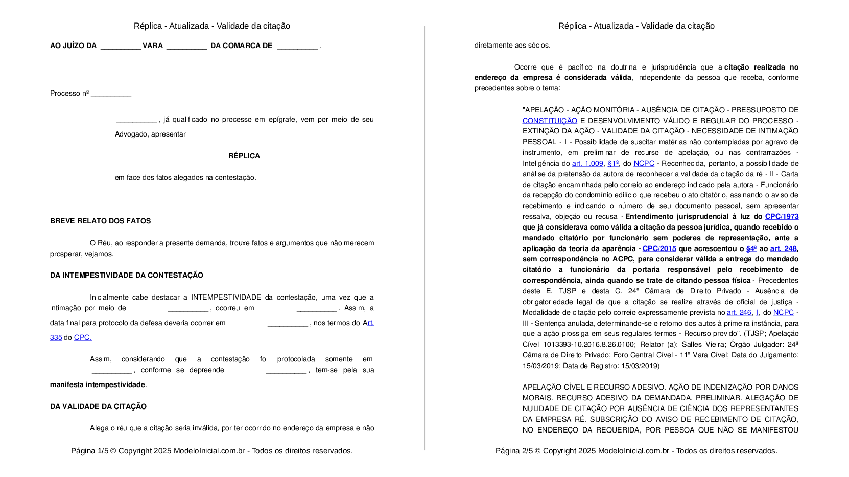 Teoria da Aparência e Nulidade de Citação de Empresário