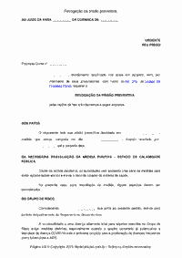 Revogação da prisão preventiva 