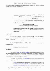 Seguro desemprego - período defeso - pescador